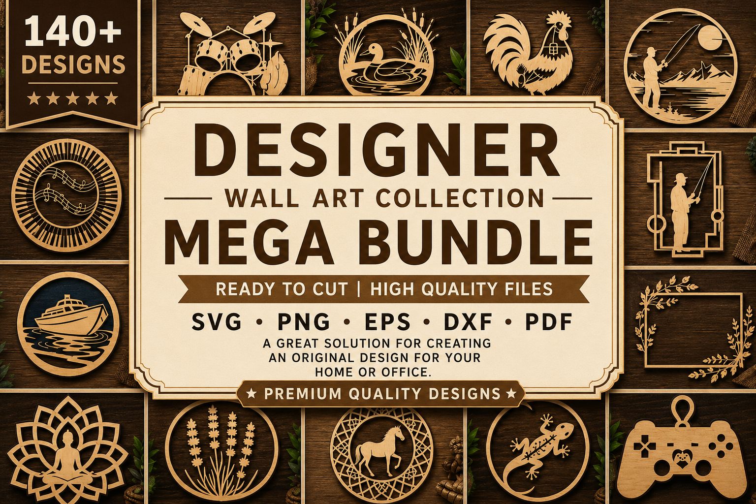 Designer Wall Art Collection Svg Bundle